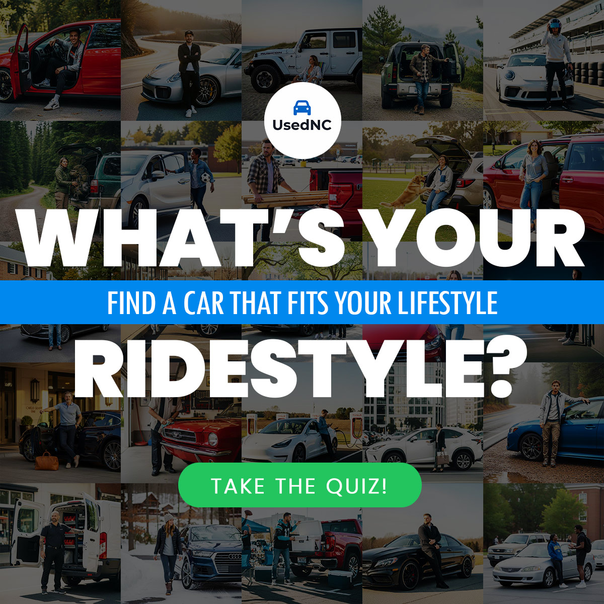 What's your RideStyle? Take the UsedNC car quiz.